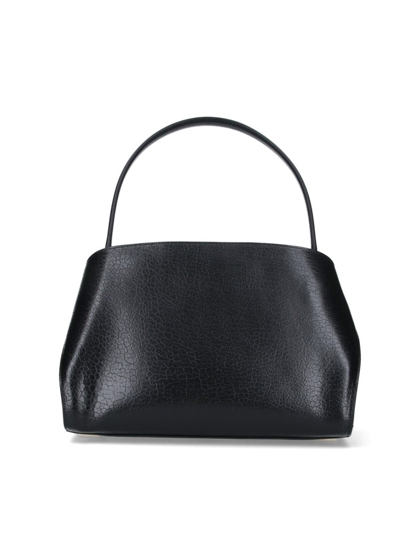 Ferragamo Structured Black Bag With Minimalist Design