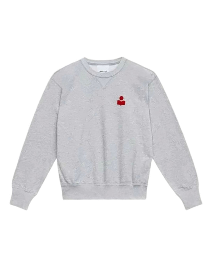 Isabel Marant Long-Sleeve Grey Sweatshirt With Crew Neck
