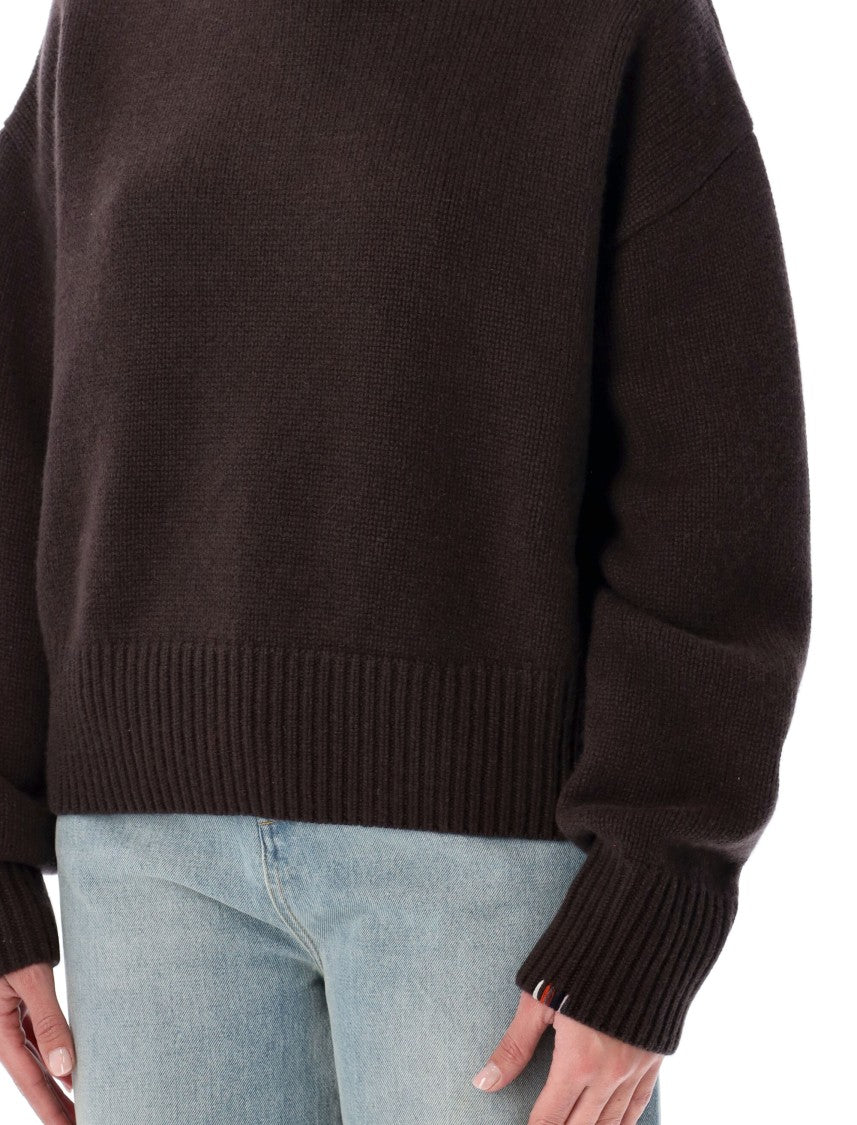 Extreme Cashmere Boxy Cropped Top With Minimalist Design