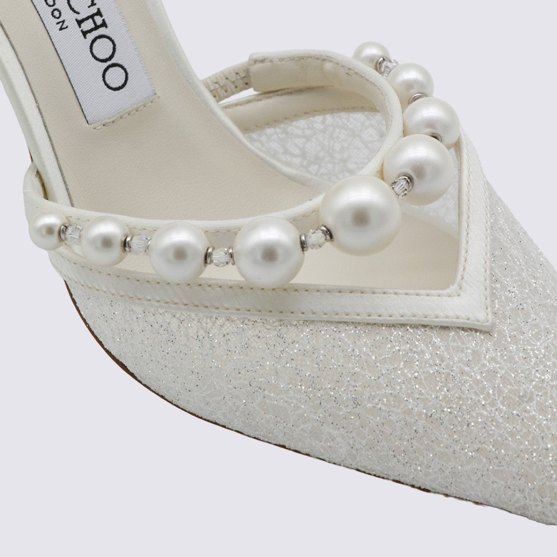 Jimmy Choo Pointed-Toe High Heels With Shimmering Textured Fabric