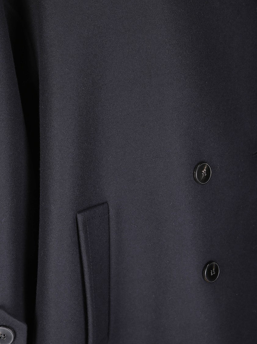 Alberto Biani Double-Breasted Wool Coat