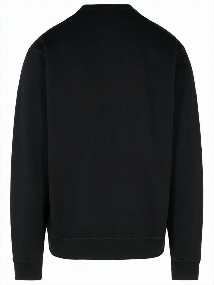 Dsquared2 Long-Sleeve Black Sweatshirt With Bold Logo