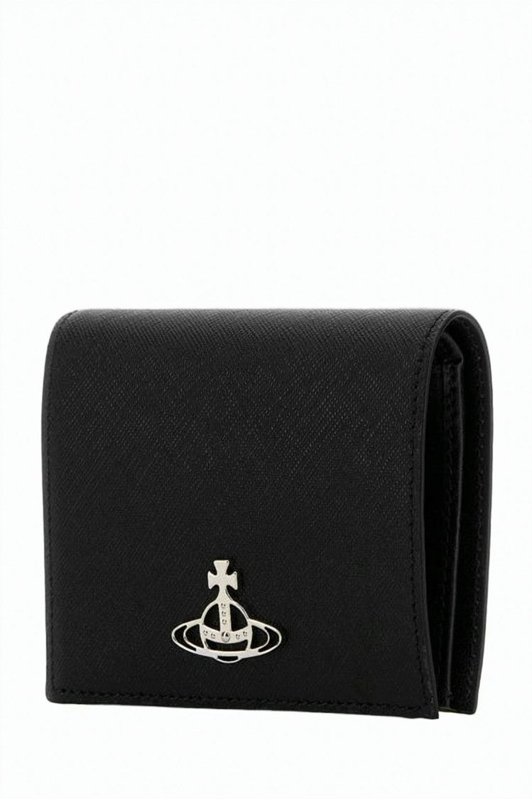 Vivienne Westwood Textured Cowhide Leather Fold-Over Wallet