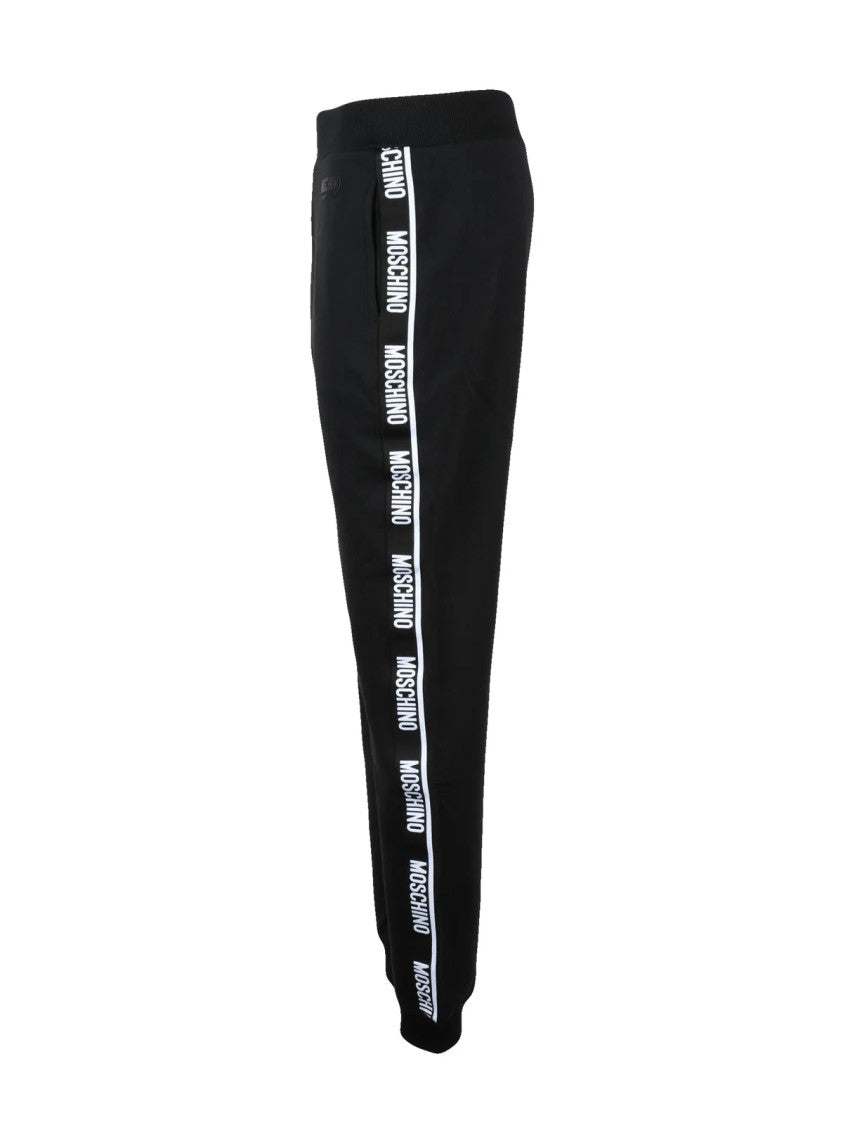 Moschino Cotton Stretch Tracksuit With Branded Tape Detail