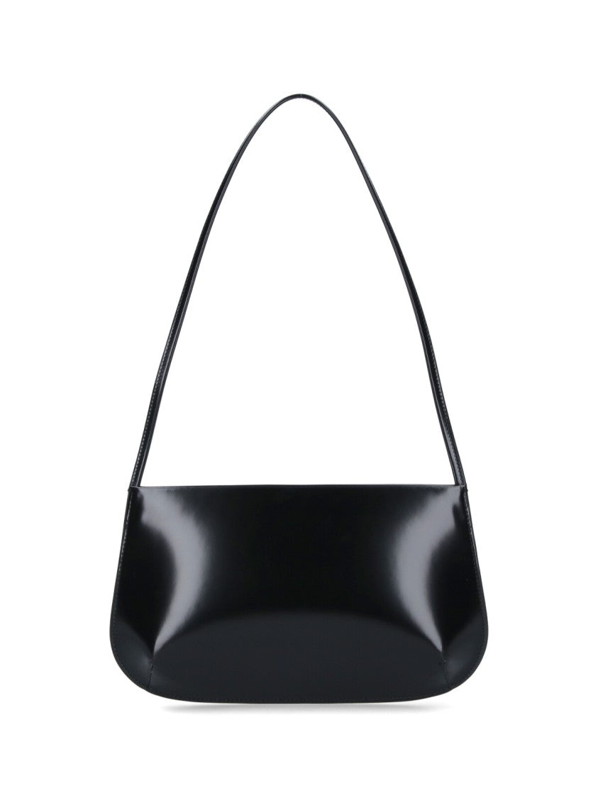Fane Black Patent Leather Bra Shoulder Bag