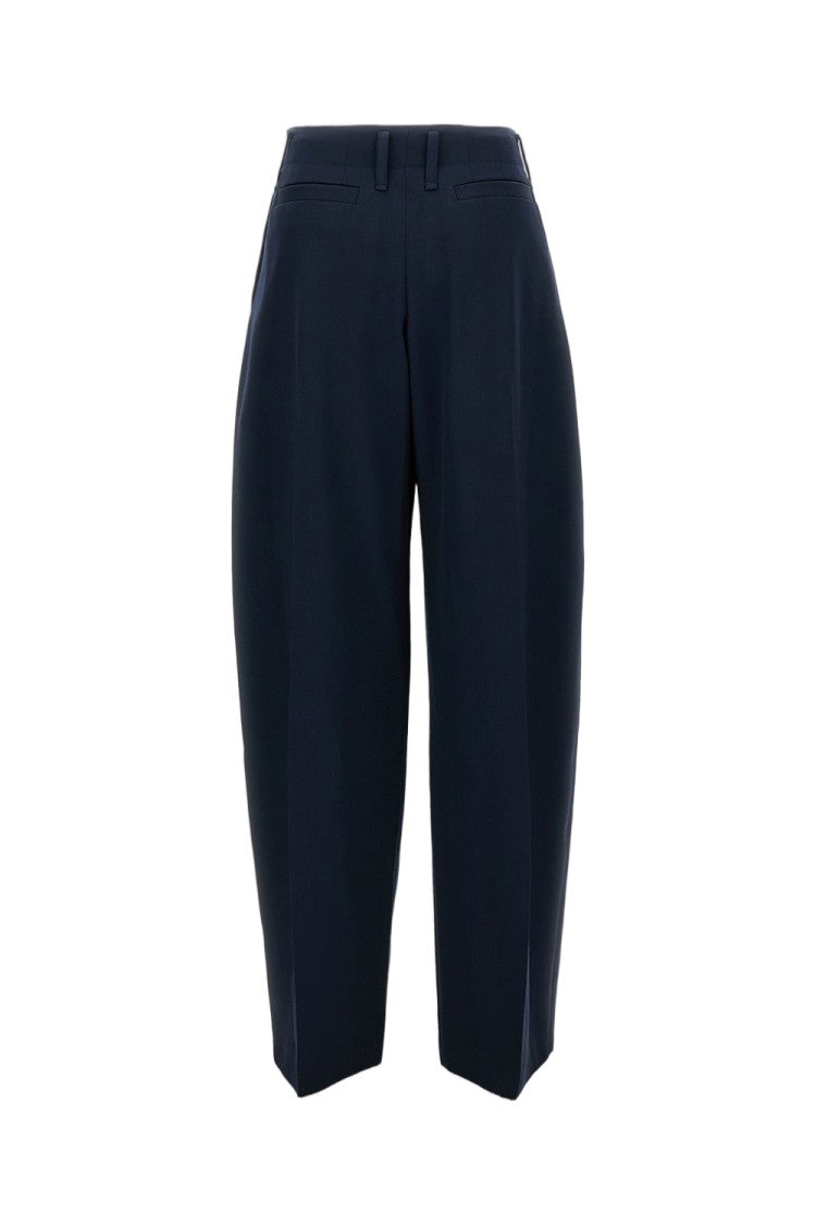 Alexander Mcqueen Pleated Wide-Leg Trousers With Side Pockets And Tailored Finish