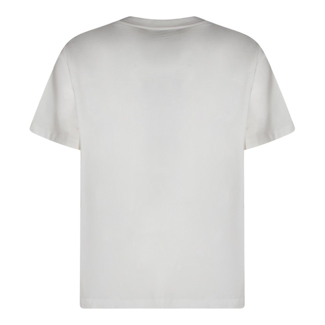 Mm6 By Maison Margiela Short-Sleeve White T-Shirt With Rectangular Patches