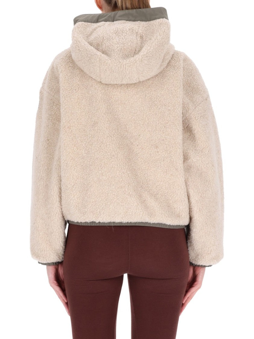 Canada Goose Textured Grey Jacket With Hood