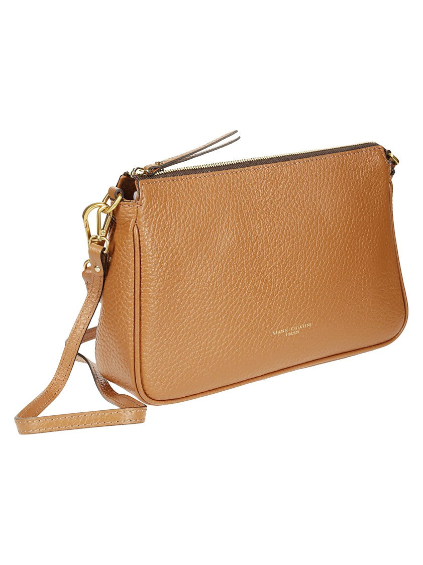 Gianni Chiarini Caramel Calf Leather Shoulder Bag