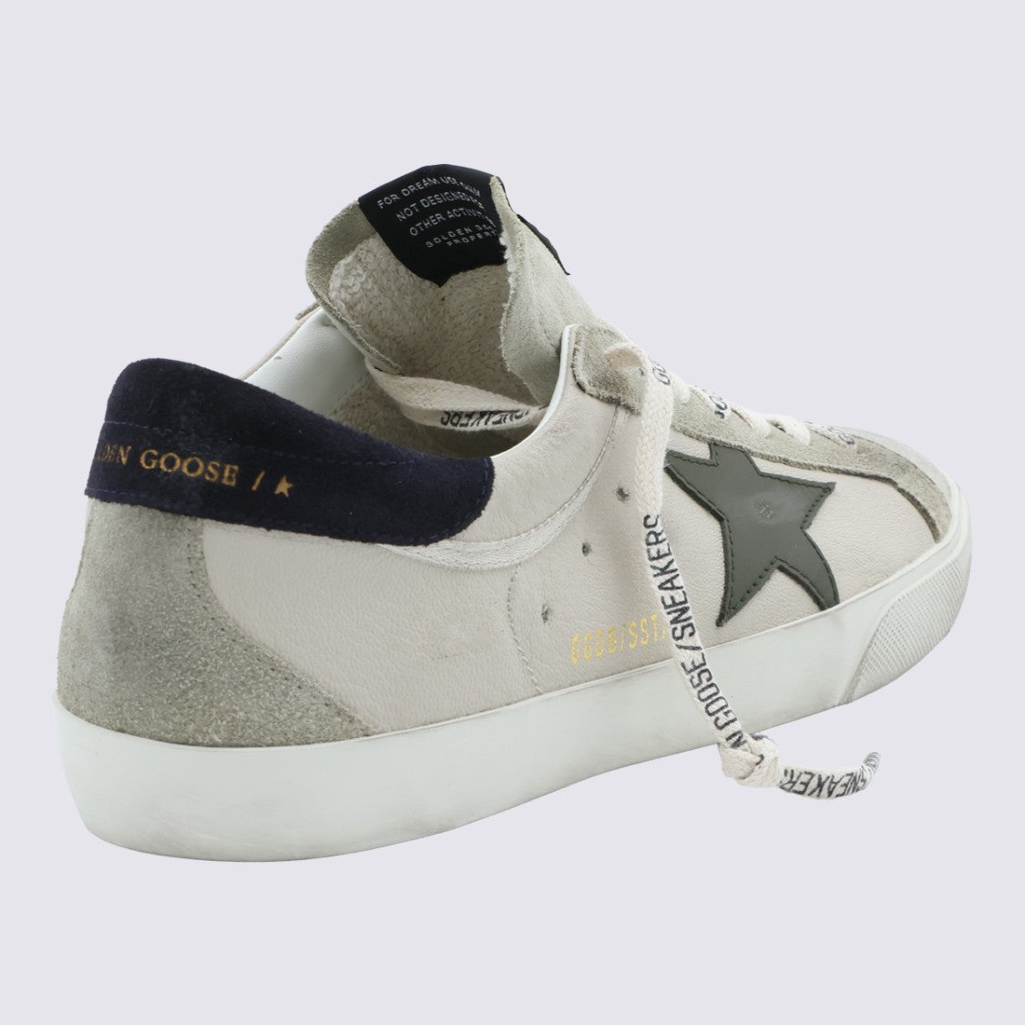 Golden Goose Low-Top Distressed Leather Sneakers With Suede Overlays