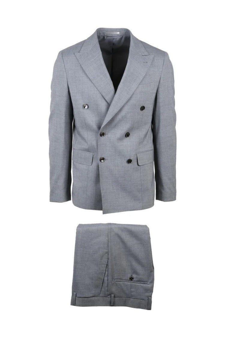 Premier Homme Double-Breasted Suit - Grey