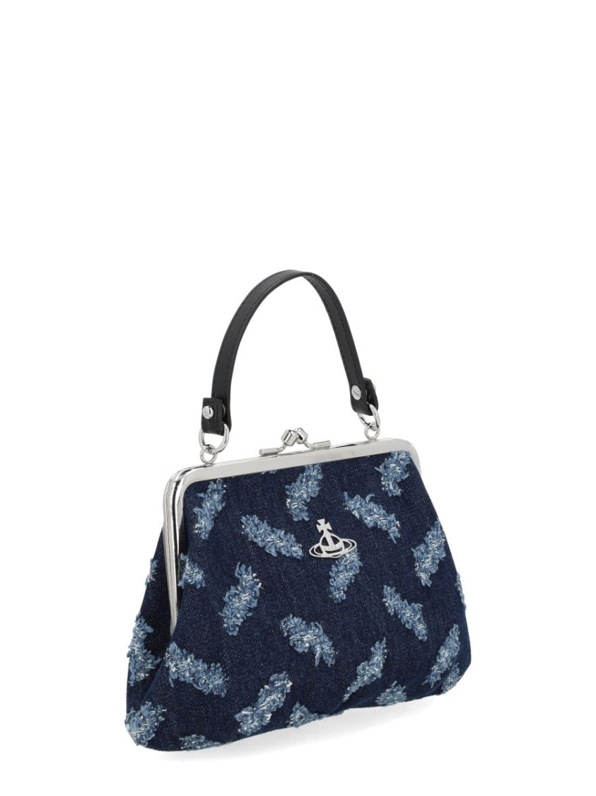 Vivienne Westwood Textured Blue Handbag