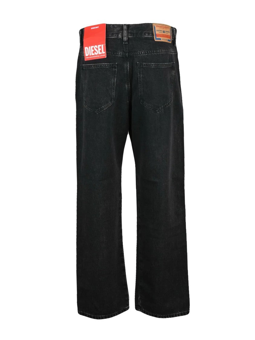 Diesel Black Cotton-Lyocell D-Air Jeans