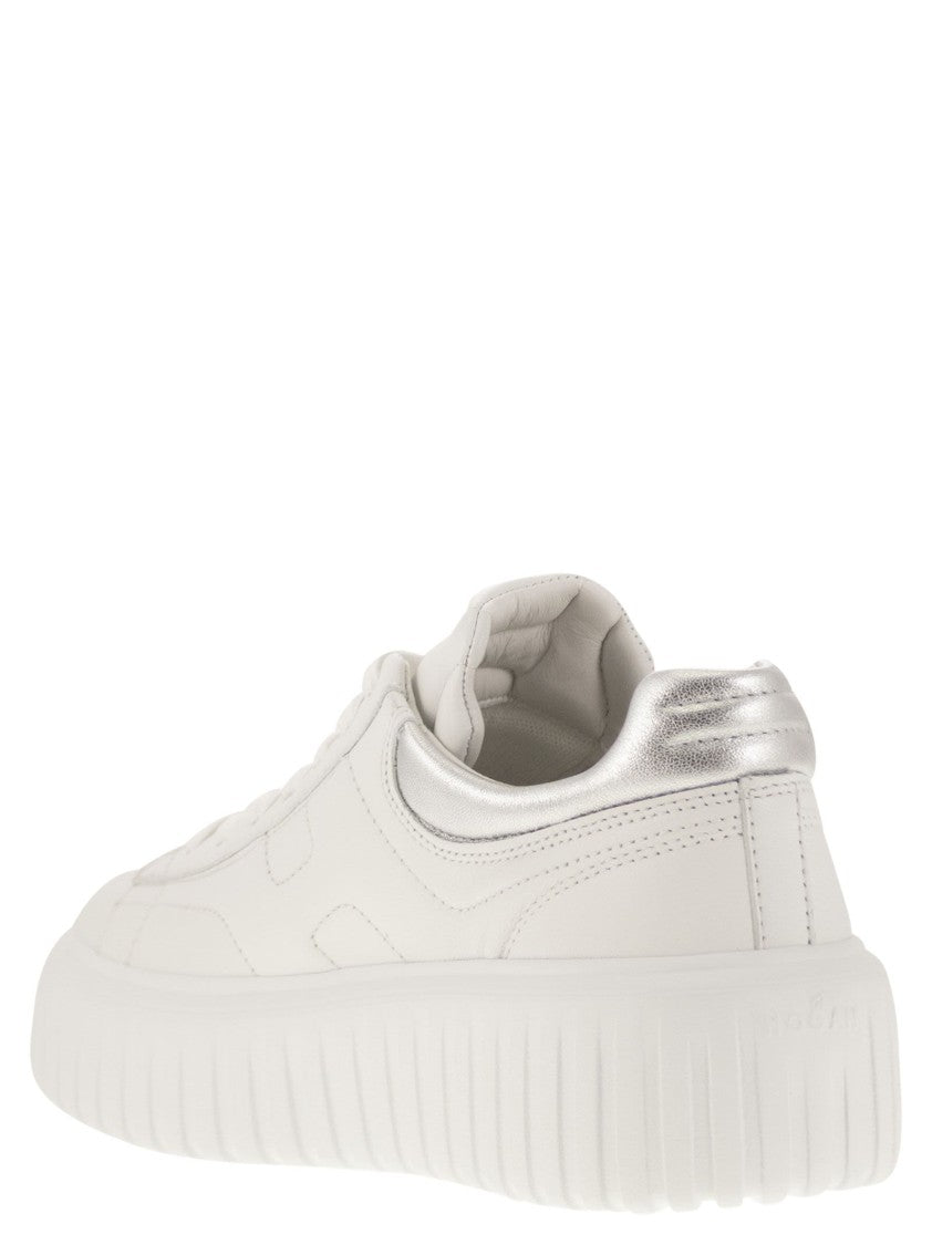Hogan Sporty Nappa Leather Trainers With H Accents