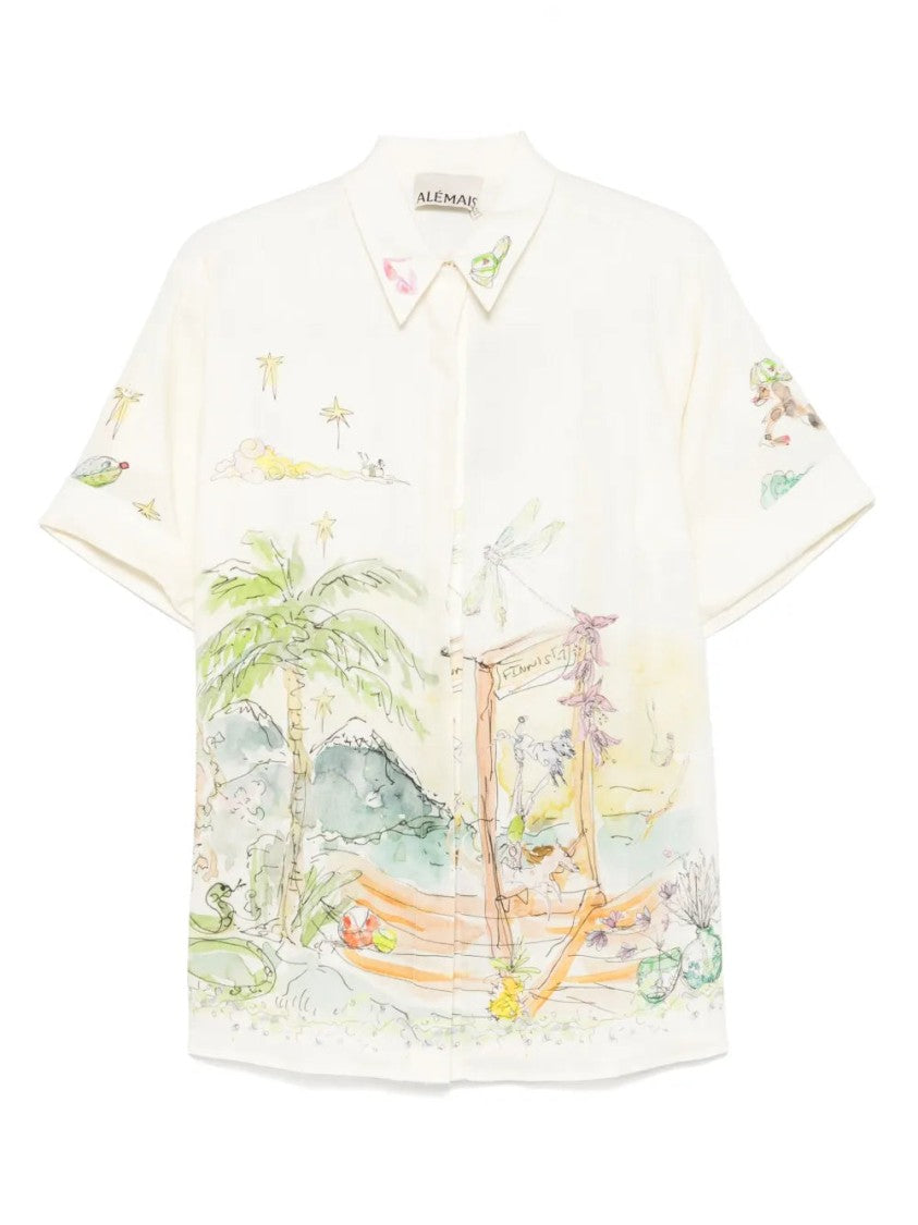 Alemais Whimsical Graphic-Print Shirt
