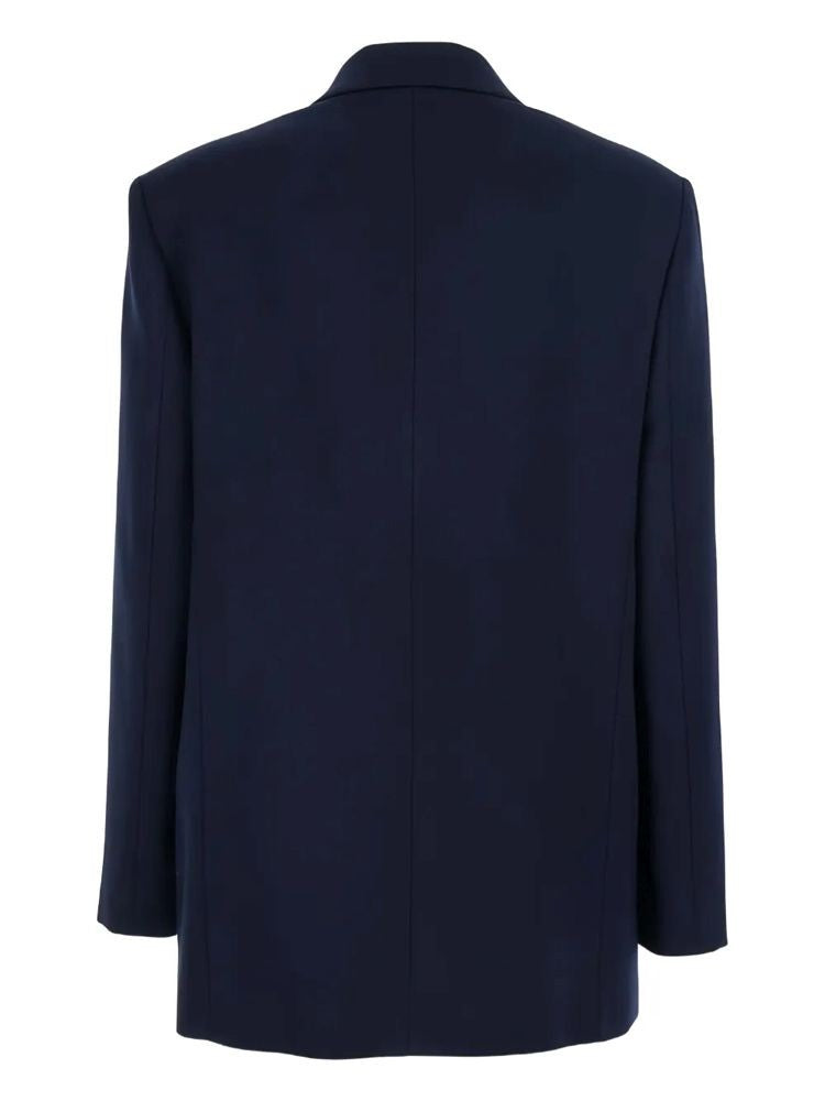 Pinko Double-Breasted Tailored Jacket With Gold-Tone Accents