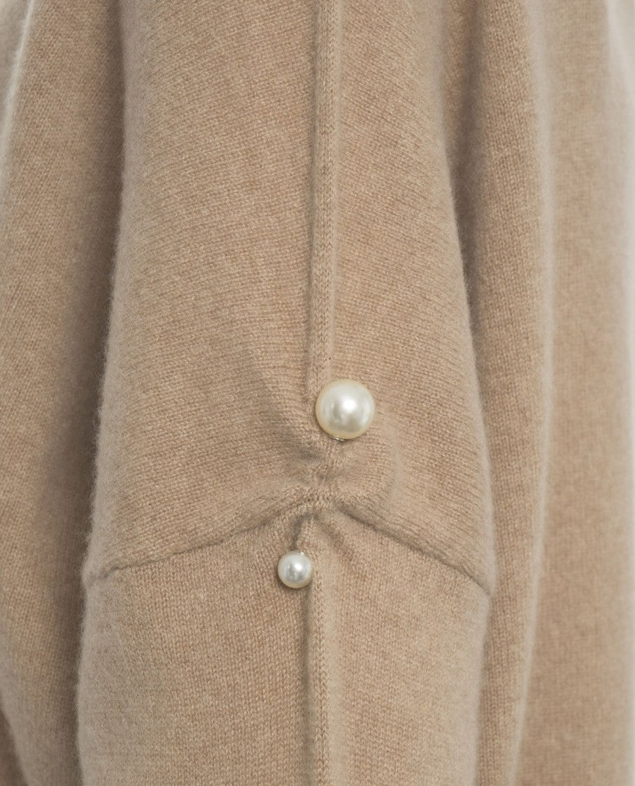 Mvm Cashmere Sweater With Pearls