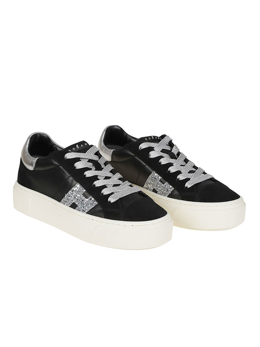 Hogan H705 Metallic Mutton Leather Sneakers