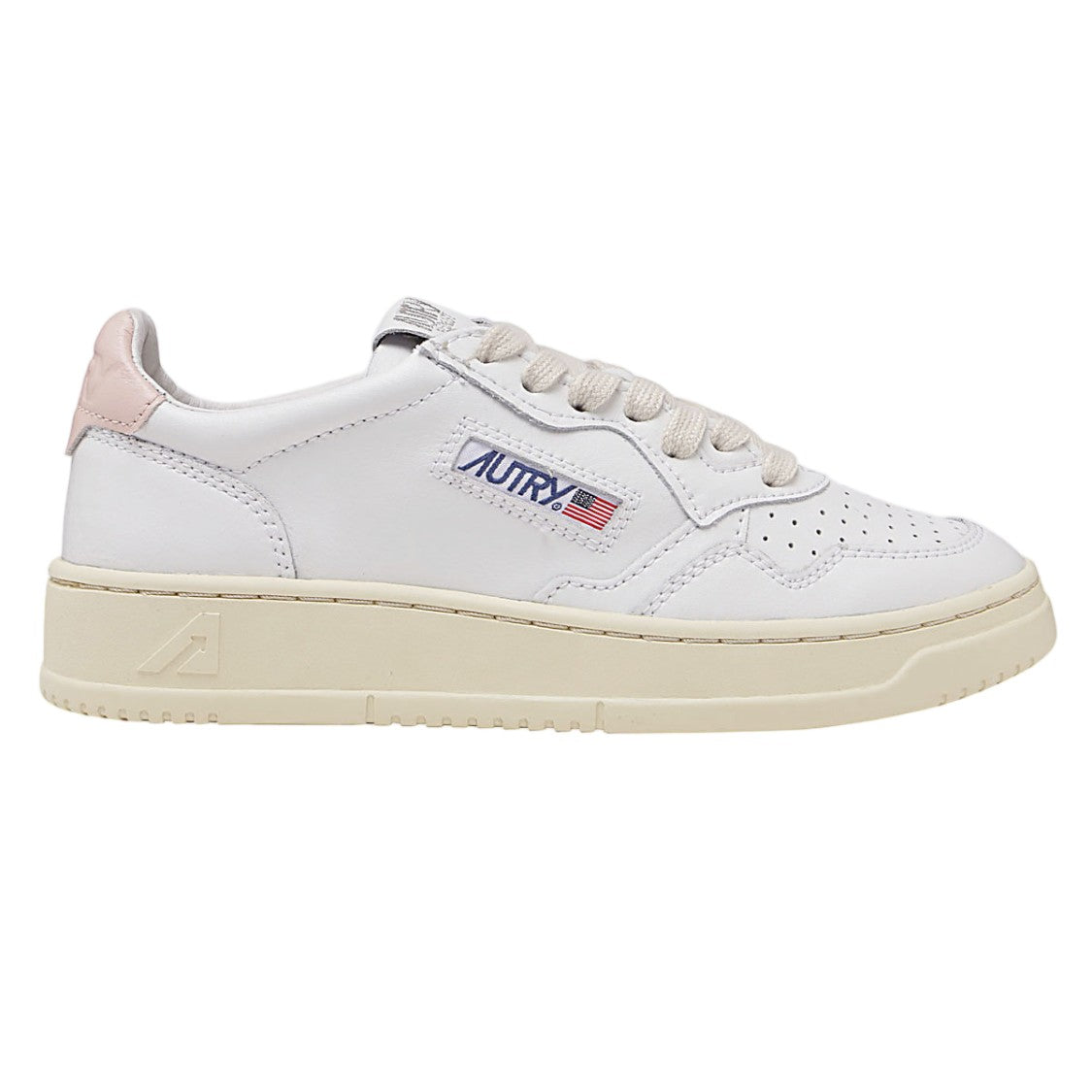 Autry Classic Low-Top Sneakers With Blush Accents