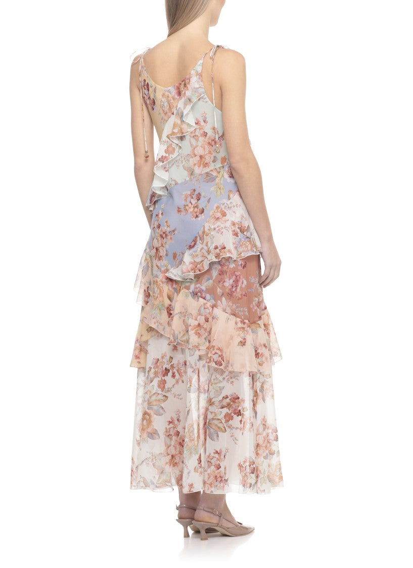 Zimmermann Multicolor Awaken Floral Printed Dress