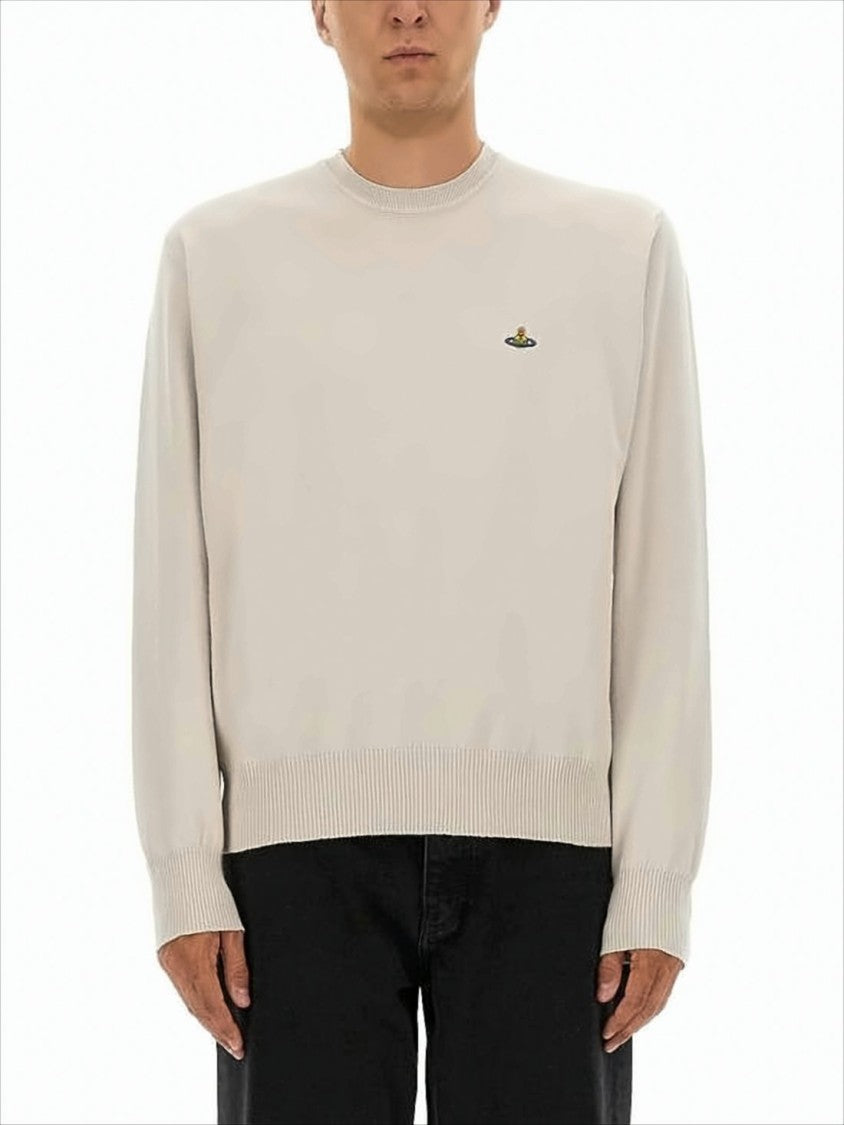 Vivienne Westwood Lightweight Crew Neck Sweater With Ribbed Details