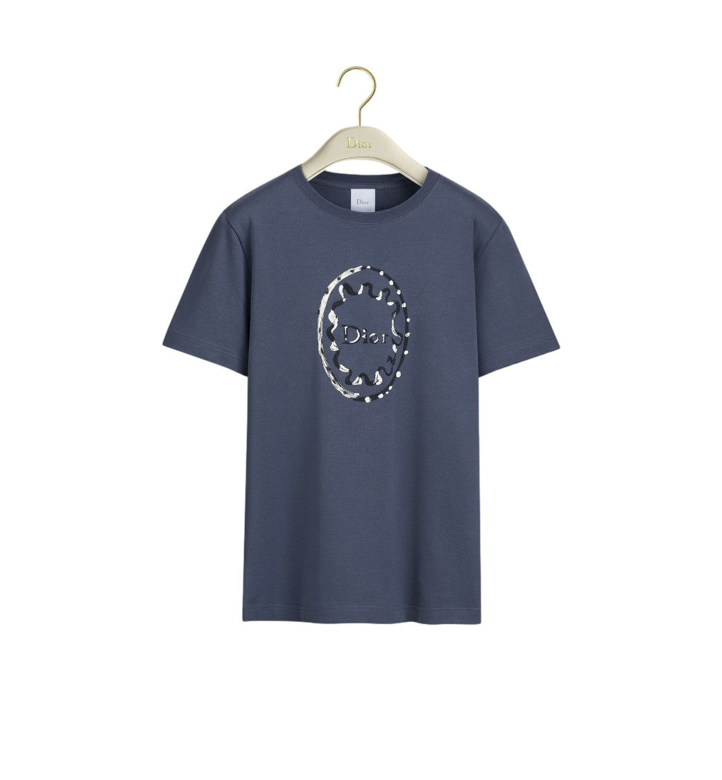 Christian Dior Classic Crew Neck T-Shirt With Textured Logo