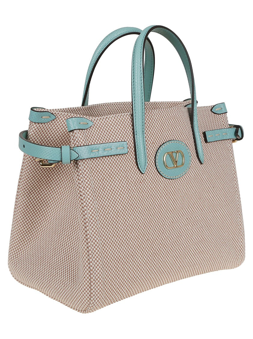 Valentino Structured Small Tote With Vlogo Signature