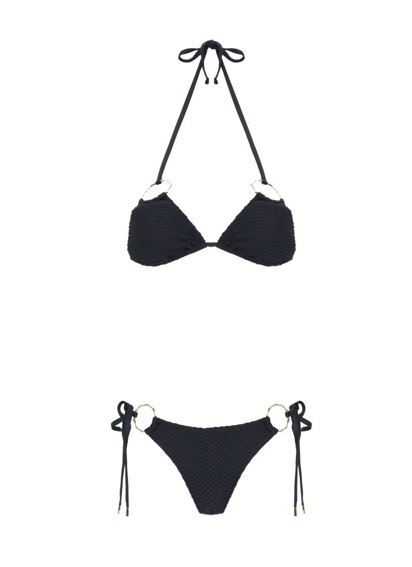 Miss Bikini Triangle Top Black Bikini