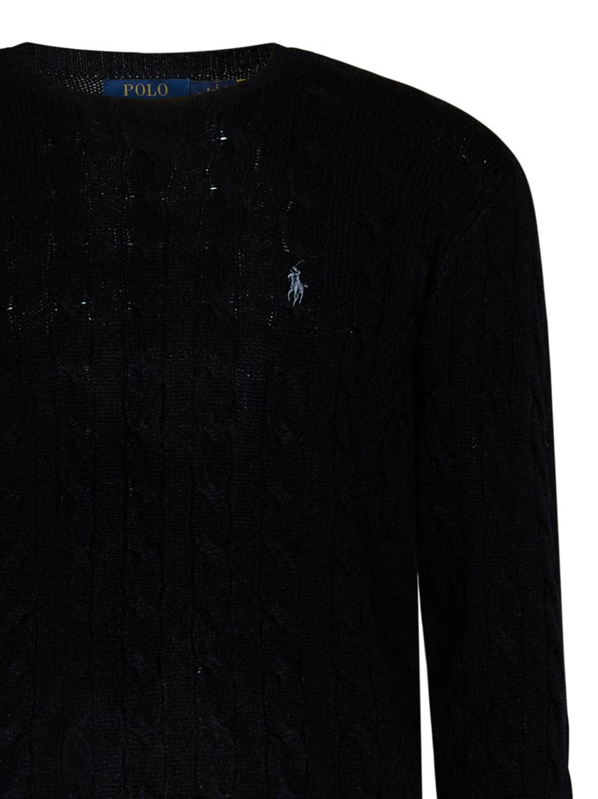 Polo Ralph Lauren Classic Cable Knit Sweater In Wool-Cashmere Blend