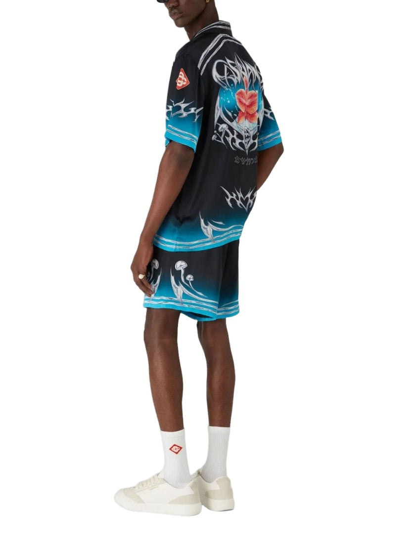 Casablanca Silk Camp Collar Shirt