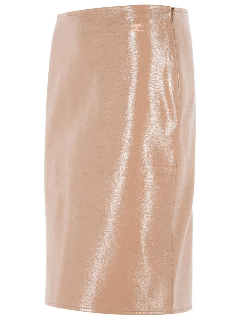 Courrèges 'Bronzer' Vinyl Skirt