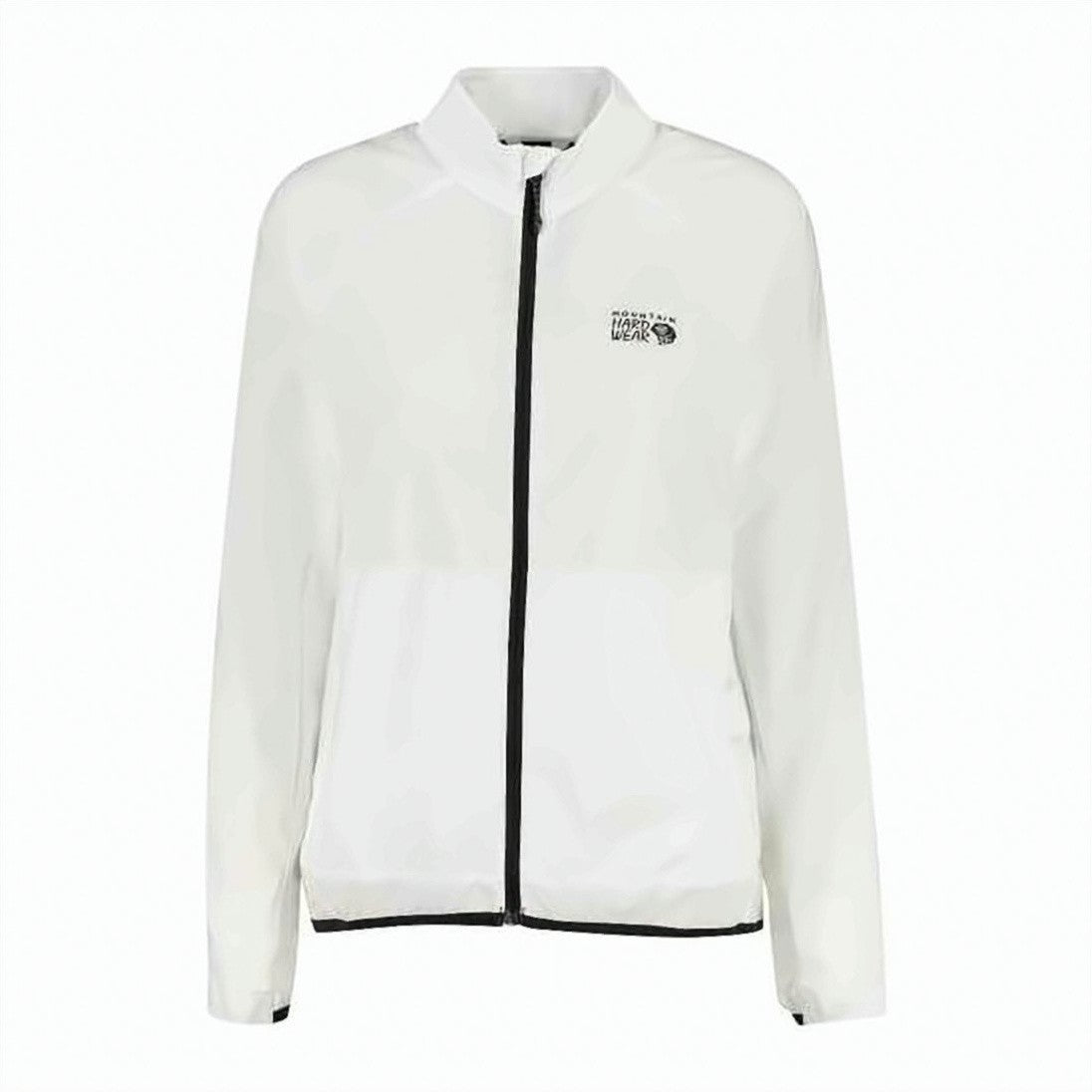 Mountain Hardwear Lightweight White Jacket With Stand Collar