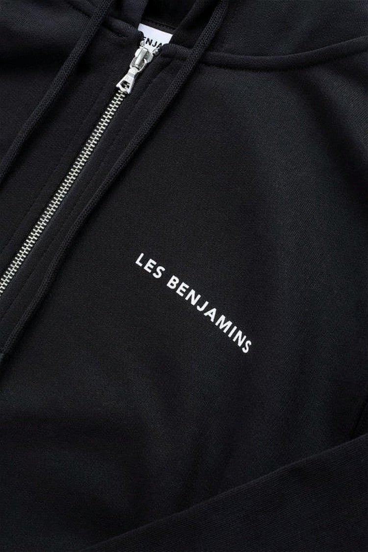 Les Benjamins Zip-Up Hoodie With Adjustable Drawstring