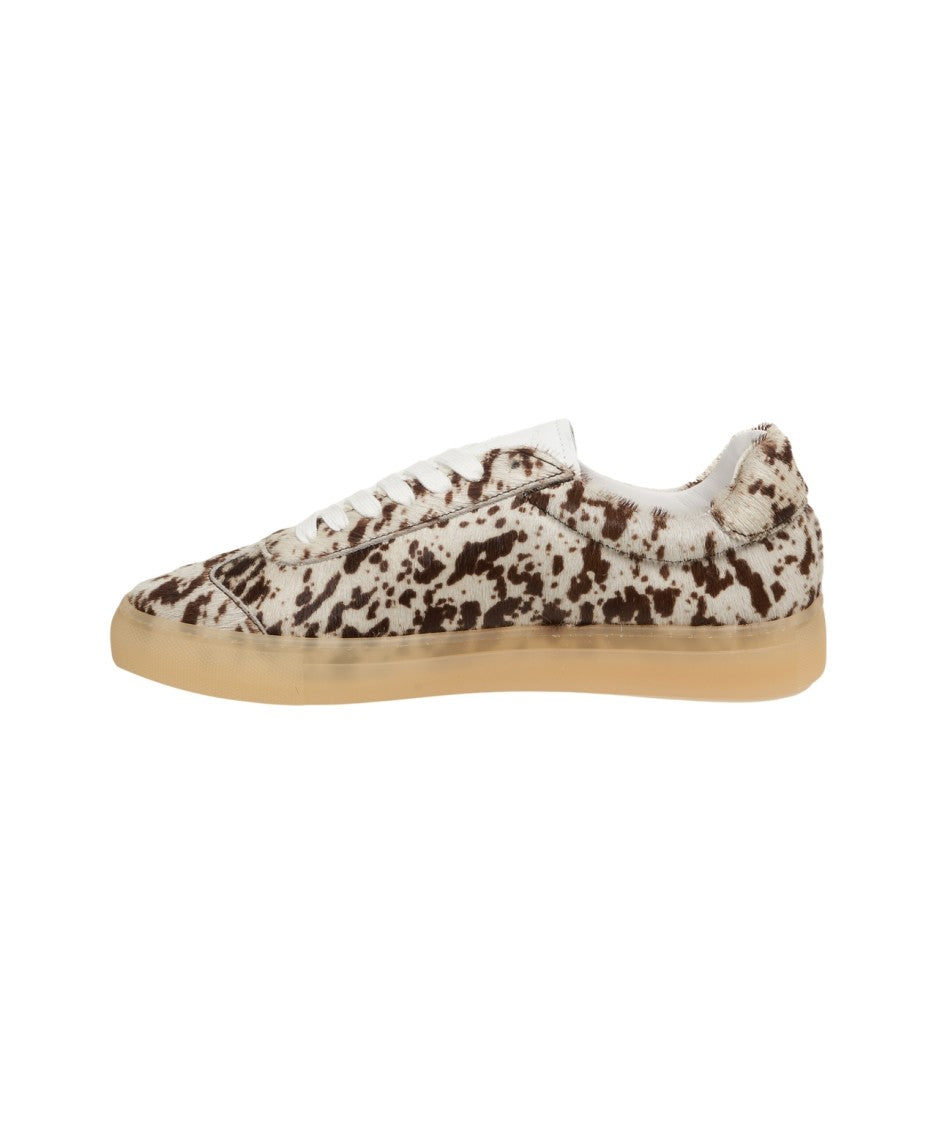 Copenaghen Animal Print Low-Top Sneakers With Translucent Rubber Sole