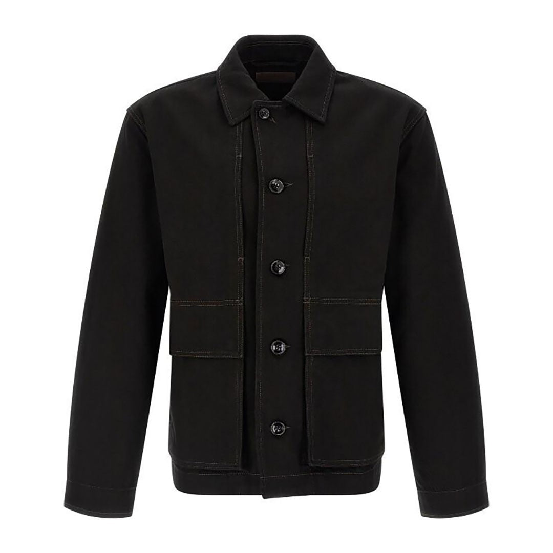 Lemaire Contemporary Boxy Jacket With Classic Collar