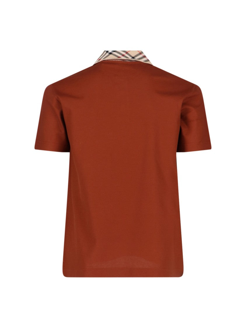 Burberry 'Check' Polo – Brown