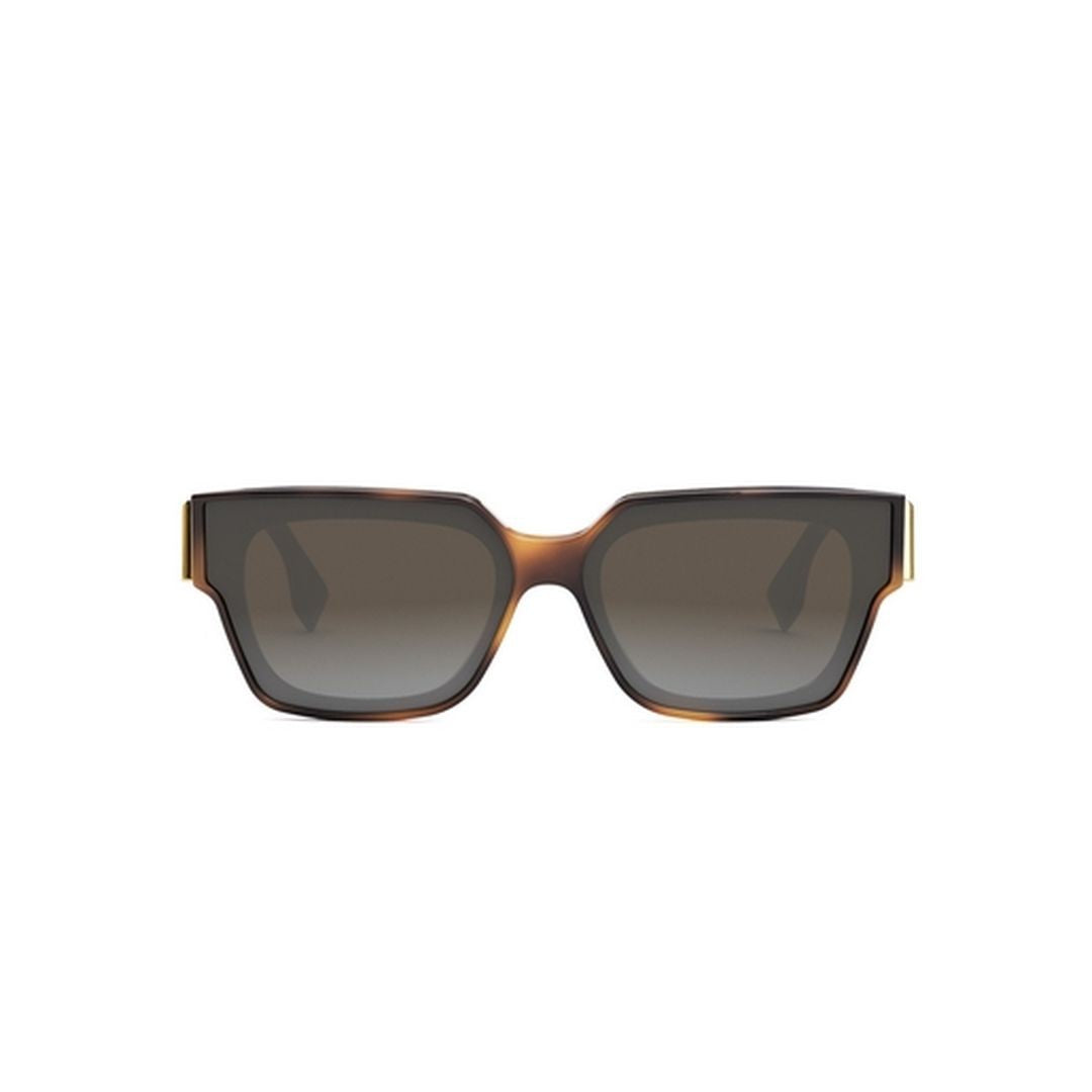 Fendi Fe40099i Oversized Square Tortoiseshell Sunglasses