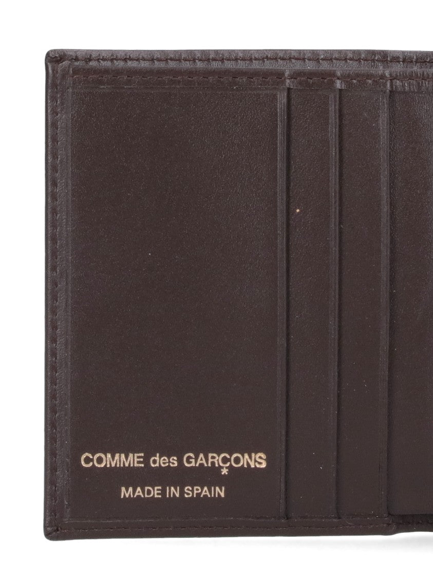 Comme Des Garçons Compact Dark Brown Leather Wallet