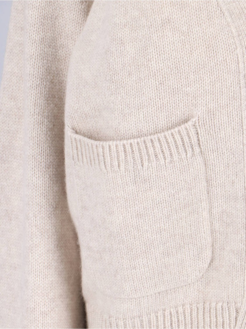 Lisa Yang Button-Down Knit Cardigan With V-Neckline