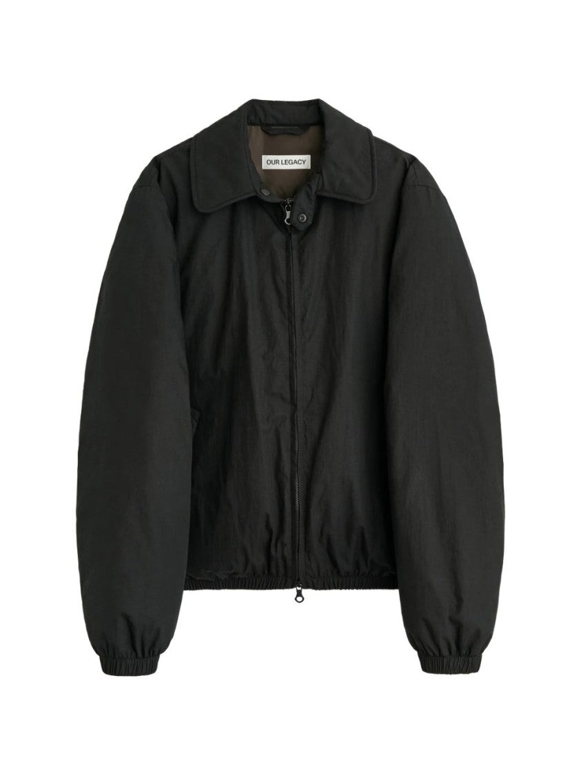 Our Legacy Black Boxy Front Zipper Jacket