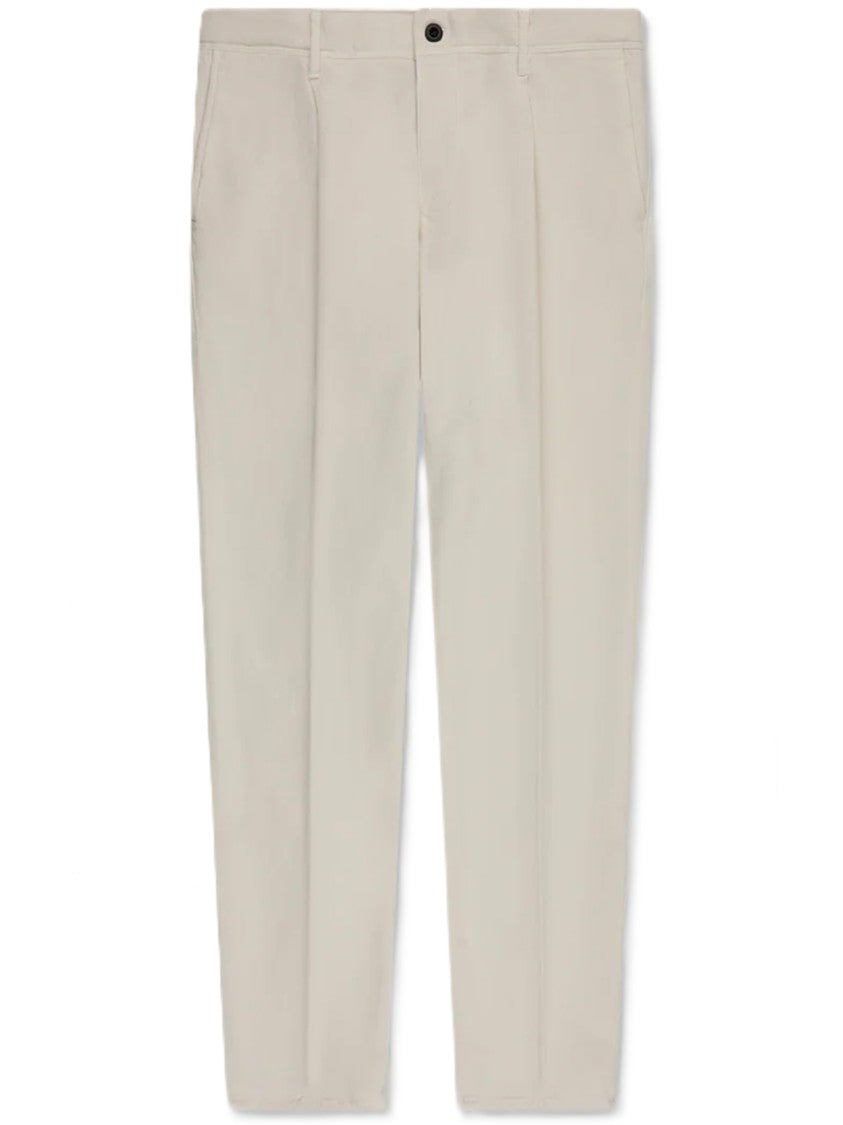 Incotex Black Tailored Flat Front Trousers