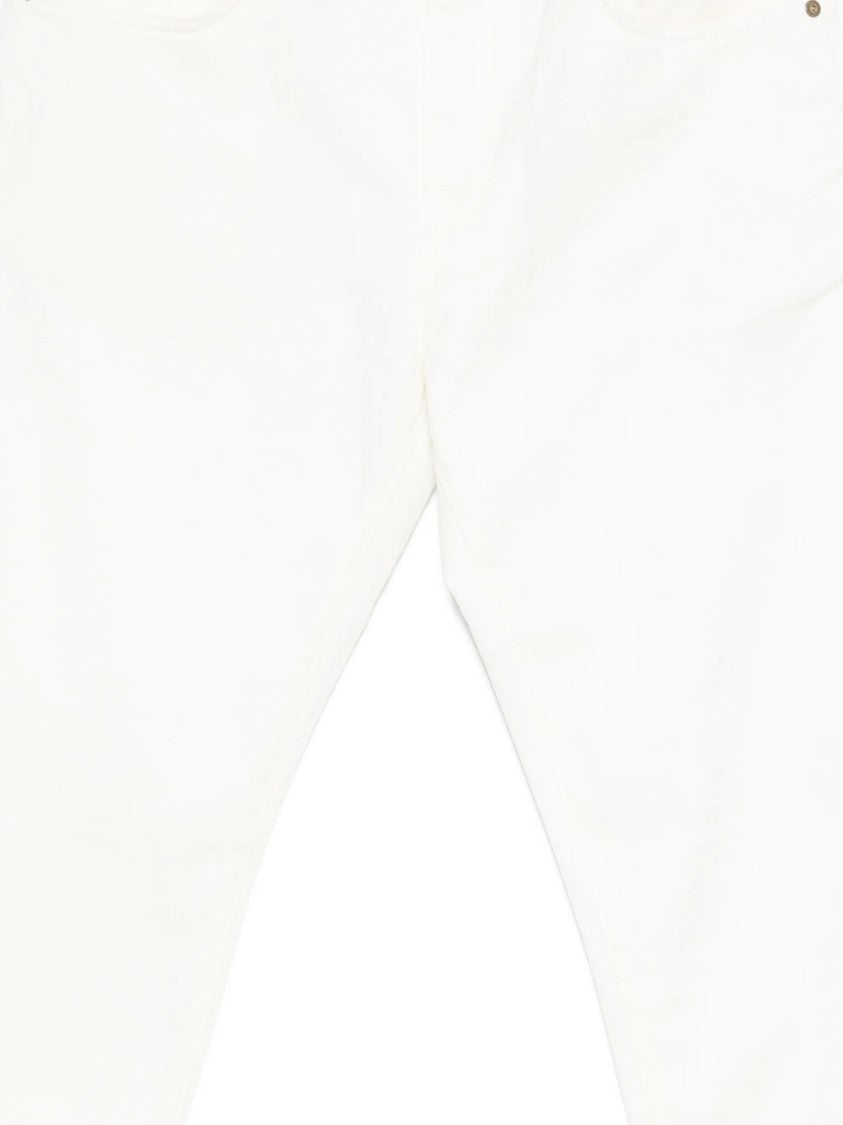 Incotex White Straight-Leg Casual Cotton Pants