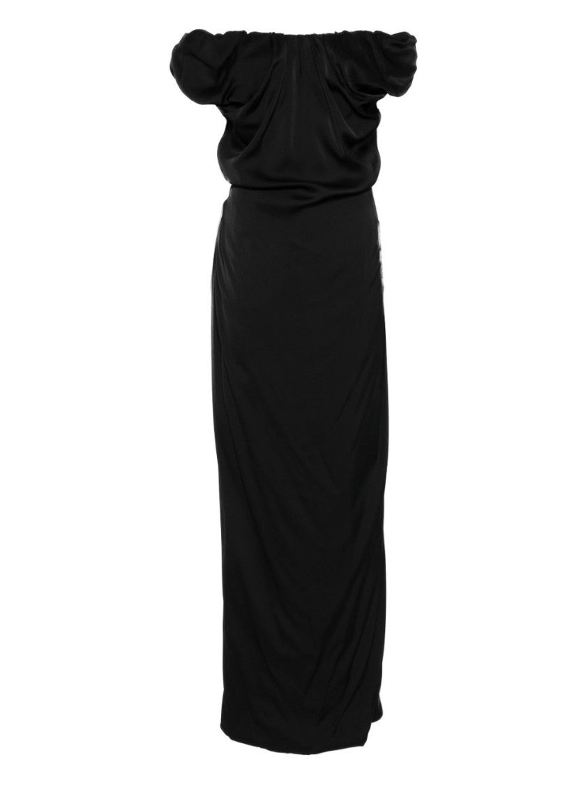 Vivienne Westwood Off-Shoulder Black Maxi Dress