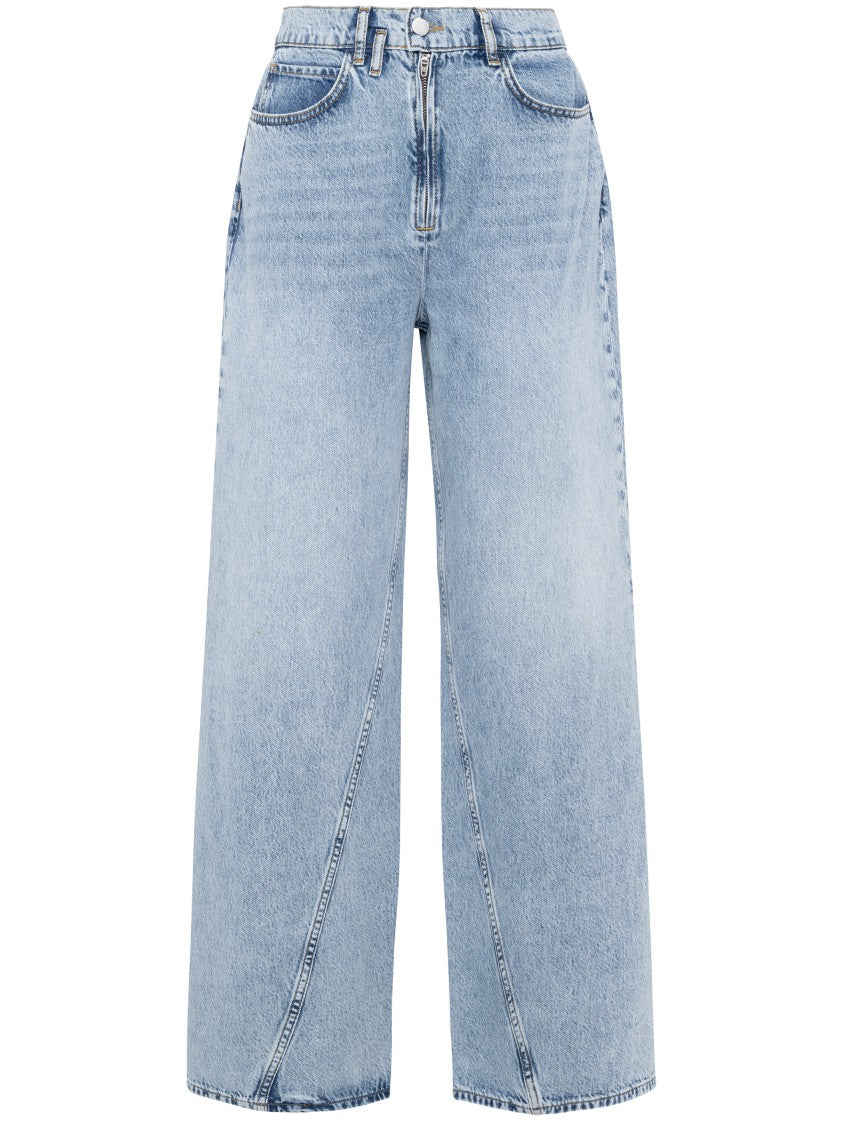 Tela Light Blue Brandon High-Waisted Wide-Leg Jeans