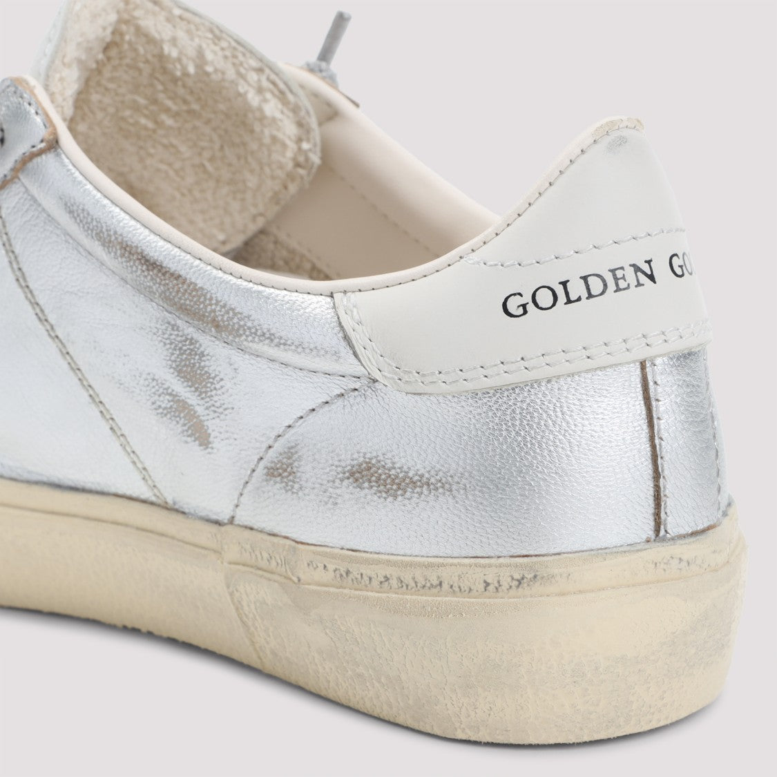 Golden Goose Silver Leather Soulstar Sneakers