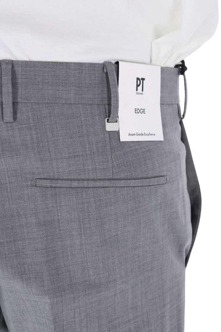 Pt Torino Dieci Fit Tropical Wool Trousers