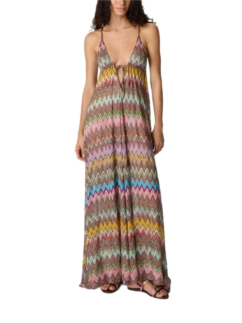 Missoni Multicolor Zig Zag Maxi Dress