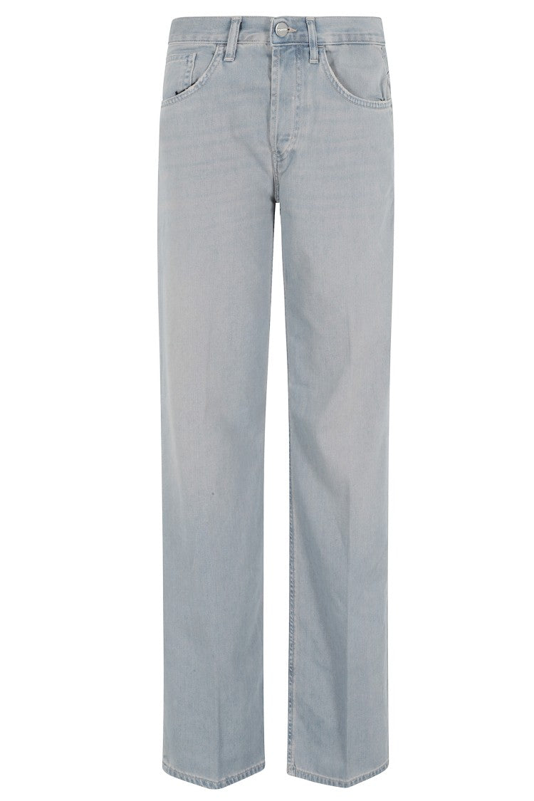 Dondup Blue Jacklyn Straight-Leg Cotton Jeans