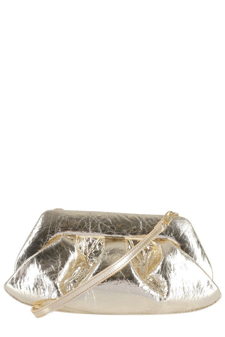 Themoirè Emera Gold Handbag With Crinkled Texture