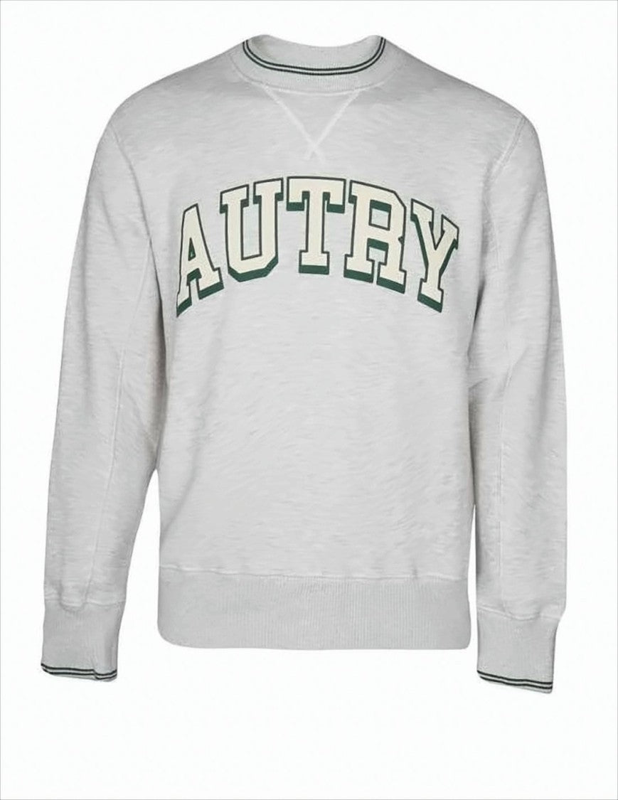 Autry Long-Sleeve Crew Neck Sweatshirt With Bold Text Design